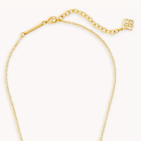 NEW Kendra Scott Elisa Gold Pendant Necklace in Platinum Drusy - Picture 10 of 10